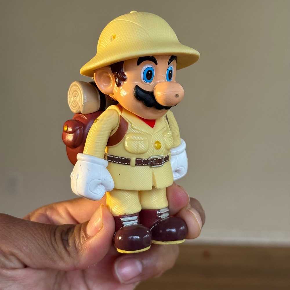 Nintendo Super Mario Odyssey Safari Mario Bowser Yoshi Action Figure Lot - Picture 4 of 7